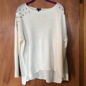 Oversized cream PacSun sweater